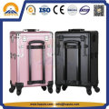 Aluminum Trolley Makeup Storage Case with Mirror